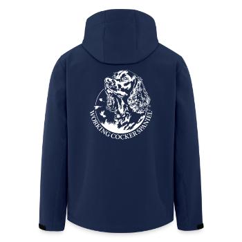 Working Cocker Spaniel Jagdhunde Hunde Wilsigns - Recycelte Männer Softshell-Jacke von Stanley/Stella - Navy - Hinten - AI Model Male 185 light (185cm)