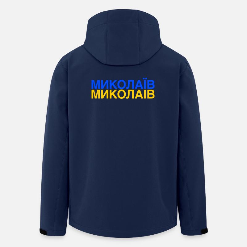 MYKOLAIV Drapeau ukrainien - Veste softshell homme en polyester recyclé Stanley/Stella - undefined