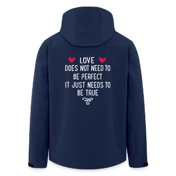 amour - Veste softshell homme en polyester recyclé Stanley/Stella - marine - Dos - AI Model Male 185 light (185cm)
