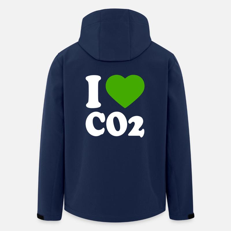 I love co2 - Recycelte Männer Softshell-Jacke von Stanley/Stella - Navy