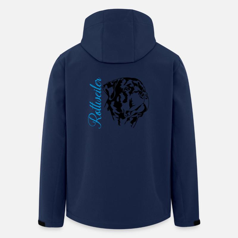 ROTTWEILER Hundeportrait Wilsigns Hunde Hund - Recycelte Männer Softshell-Jacke von Stanley/Stella - Navy
