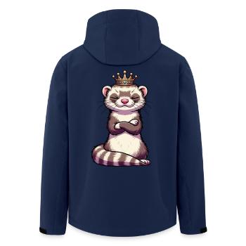 ferret ferret holder ferret owner - Men’s Recycled Softshell Jacket by Stanley/Stella - navy - Back - AI Model Male 185 light (185cm)