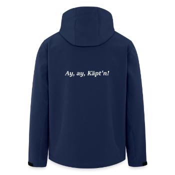 Ay Ay Käpt'n! - Recycelte Männer Softshell-Jacke von Stanley/Stella - Navy - Hinten - AI Model Male 185 light (185cm)