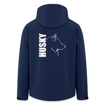 PROFIL HUSKY Chiens Chiens Wilsigns Chiens de traîneau - Veste softshell homme en polyester recyclé Stanley/Stella - marine - Dos - AI Model Male 185 light (185cm)