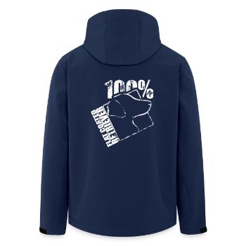 FLAT COATED RETRIEVER 100 - Men’s Recycled Softshell Jacket by Stanley/Stella - navy - Back - AI Model Male 185 light (185cm)