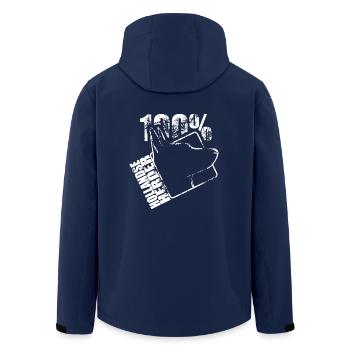 HOLLANDSE HERDER 100 Dog Dogs Wilsigns - Men’s Recycled Softshell Jacket by Stanley/Stella - navy - Back - AI Model Male 185 light (185cm)