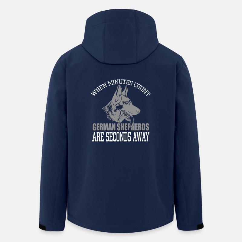 German Shepherds - Men’s Recycled Softshell Jacket by Stanley/Stella - navy