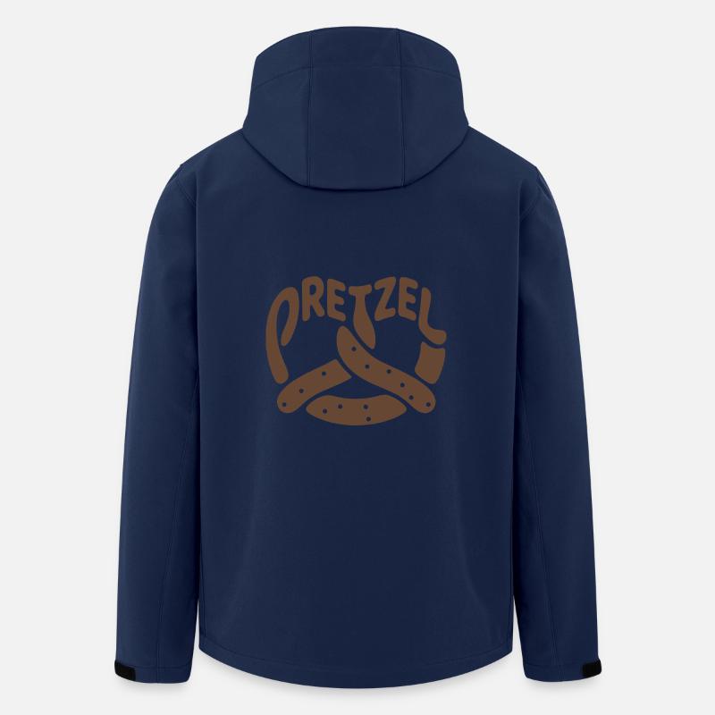 Bretzel - Cool German Food Logo - Veste softshell homme en polyester recyclé Stanley/Stella - marine