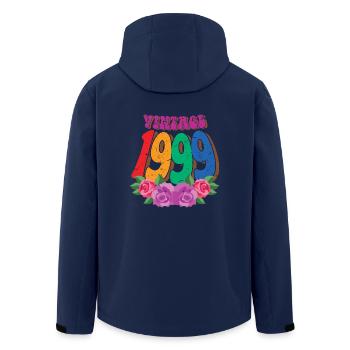 Jahrgang 1999 25. Geburtstag für Frauen 25 Jahre alt - Recycelte Männer Softshell-Jacke von Stanley/Stella - Navy - Hinten - AI Model Male 185 light (185cm)