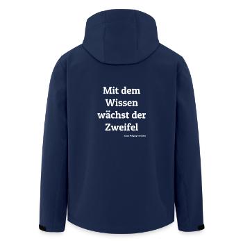 Goethe Citation - Veste softshell homme en polyester recyclé Stanley/Stella - marine - Dos - AI Model Male 185 light (185cm)