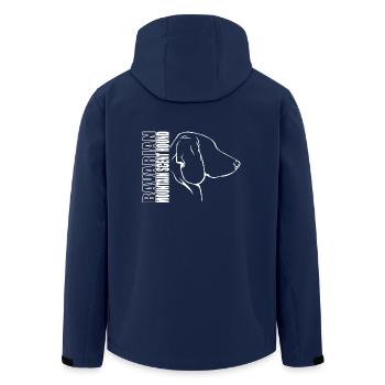 BAVARIAN MOUNTAIN SCENT HOUND Profil Chiens Chien - Veste softshell homme en polyester recyclé Stanley/Stella - marine - Dos - AI Model Male 185 light (185cm)