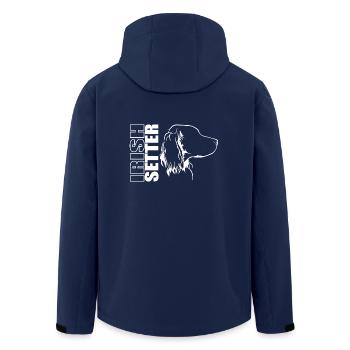 IRISH SETTER Profile Dogs Dog Wilsigns - Men’s Recycled Softshell Jacket by Stanley/Stella - navy - Back - AI Model Male 185 light (185cm)