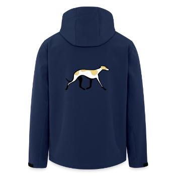 Whippet - Men’s Recycled Softshell Jacket by Stanley/Stella - navy - Back - AI Model Male 185 light (185cm)