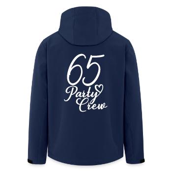 65 Party Crew 65th Birthday Party 65 ans - Veste softshell homme en polyester recyclé Stanley/Stella - marine - Dos - AI Model Male 185 light (185cm)