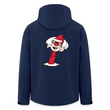 Palmier Père Noël Noël Lunettes de soleil Cool - Veste softshell homme en polyester recyclé Stanley/Stella - marine - Dos - AI Model Male 185 light (185cm)