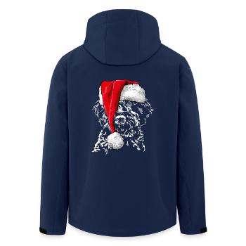LAGOTTO ROMAGNOLO Christmas hat Wilsign's dogs - Men’s Recycled Softshell Jacket by Stanley/Stella - navy - Back - AI Model Male 185 light (185cm)