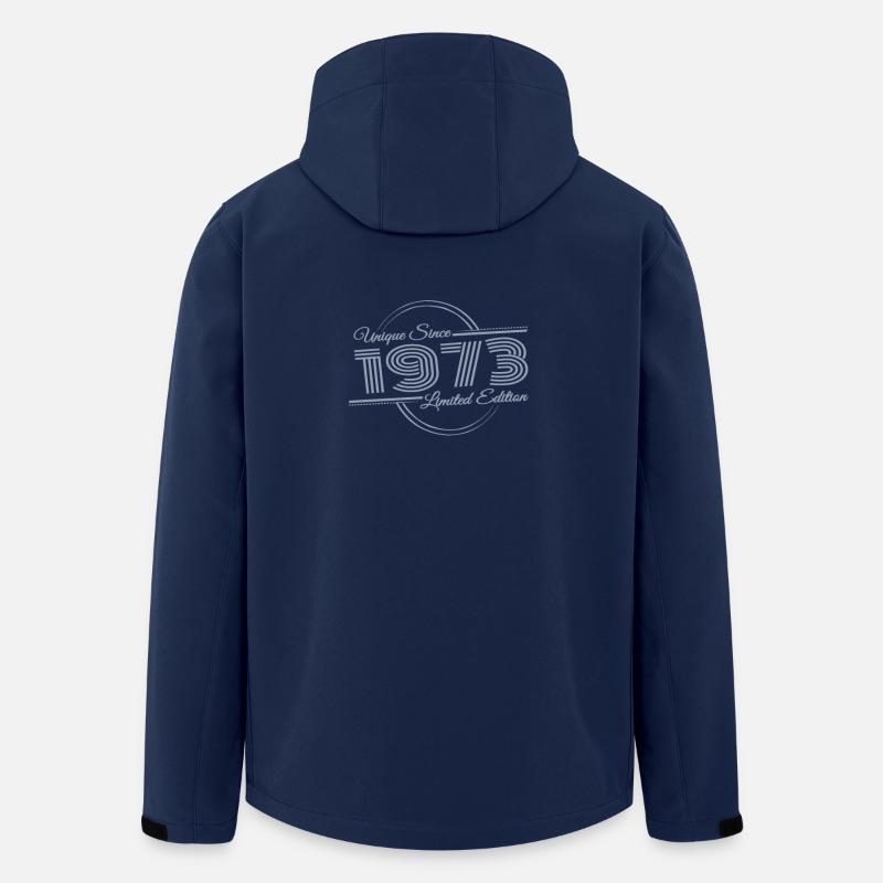 Millésime 1973 Anniversaire Unique Rétro - Veste softshell homme en polyester recyclé Stanley/Stella - marine