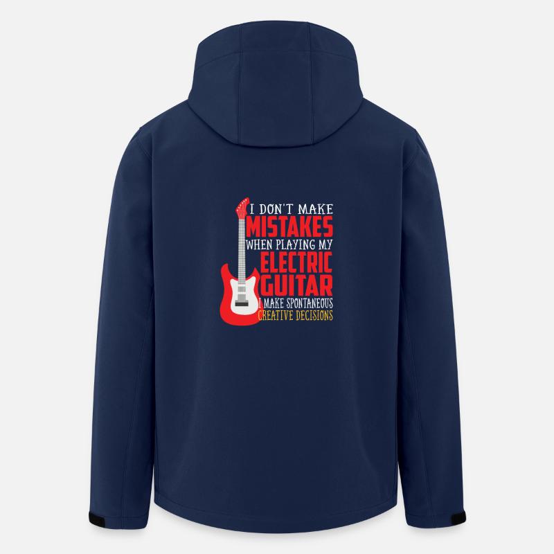 Vater mit E-Gitarre - Recycelte Männer Softshell-Jacke von Stanley/Stella - Navy