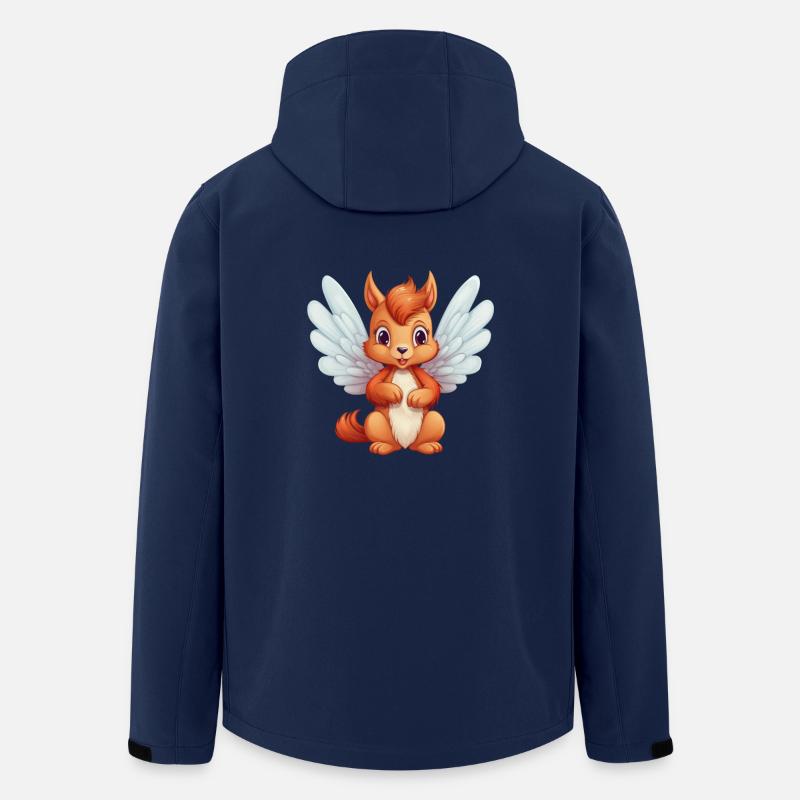 Cute Squirrel Angel Comic - Men’s Recycled Softshell Jacket by Stanley/Stella - navy