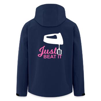 Einfach nur schlagen! - Geschenk - Recycelte Männer Softshell-Jacke von Stanley/Stella - Navy - Hinten - AI Model Male 185 light (185cm)