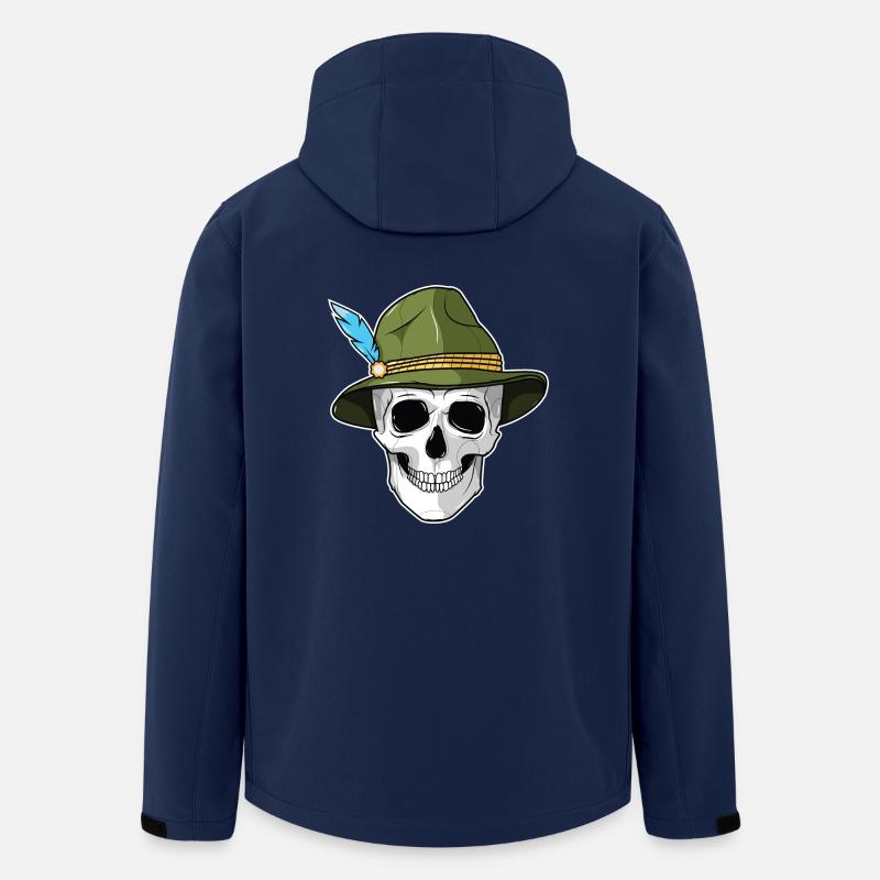 - Totenkopf mit Filzhut - Recycelte Männer Softshell-Jacke von Stanley/Stella - Navy
