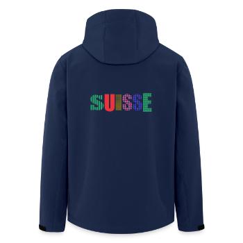 SUISSE - Veste softshell homme en polyester recyclé Stanley/Stella - marine - Dos - AI Model Male 185 light (185cm)