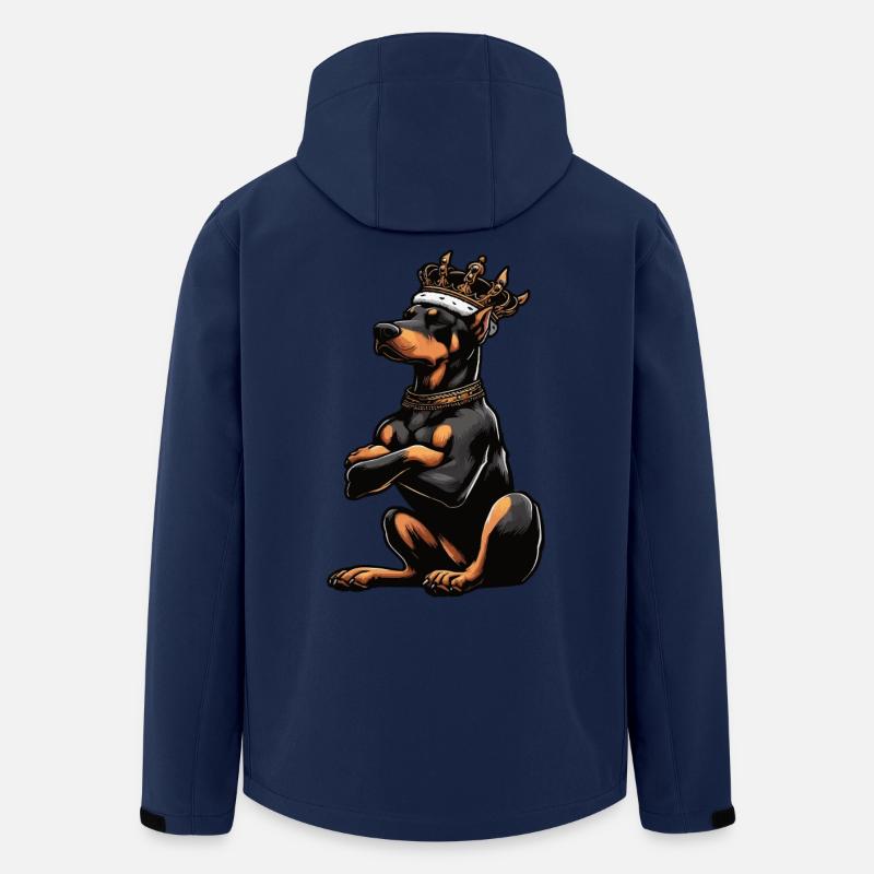 Dobermann Dobermannbesitzer Dobermannliebhaber - Recycelte Männer Softshell-Jacke von Stanley/Stella - Navy