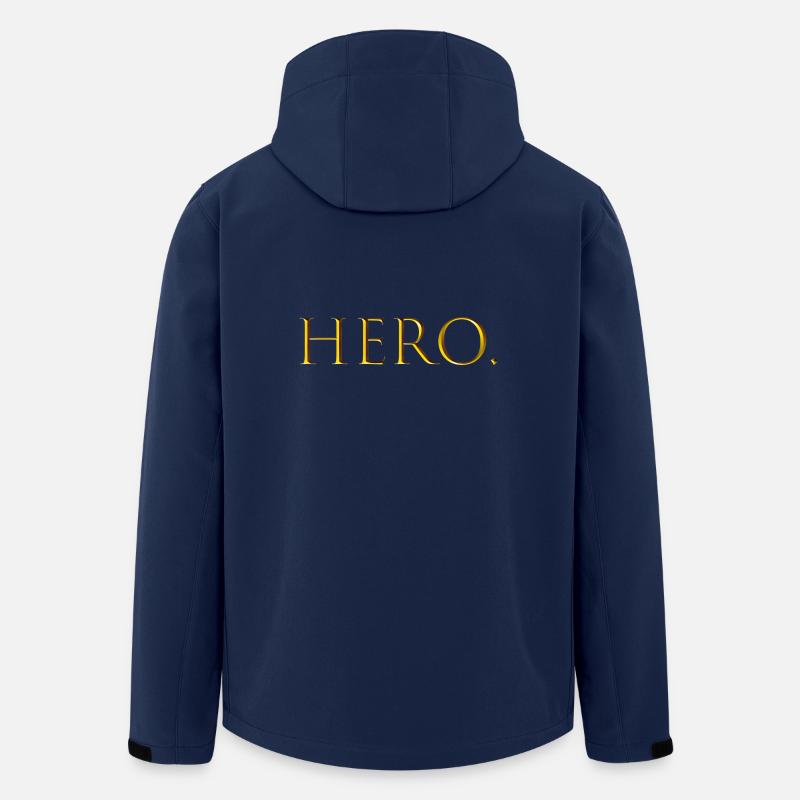 HERO gold - Recycelte Männer Softshell-Jacke von Stanley/Stella - Navy