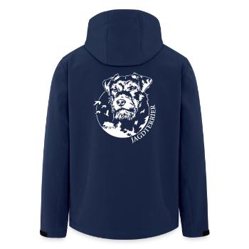 Jagdterrier Jagdhunde Jagdhund Hunde Wilsigns - Recycelte Männer Softshell-Jacke von Stanley/Stella - Navy - Hinten - AI Model Male 185 light (185cm)