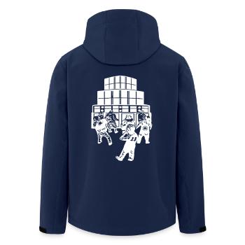 007 sound system 23 - Veste softshell homme en polyester recyclé Stanley/Stella - marine - Dos - AI Model Male 185 light (185cm)