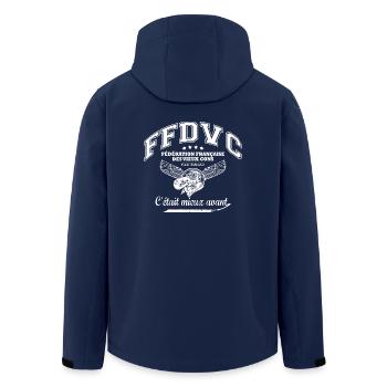 Fédération Française des Vieux Cons - Veste softshell homme en polyester recyclé Stanley/Stella - marine - Dos - AI Model Male 185 light (185cm)