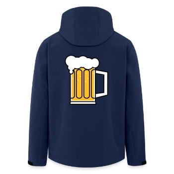 Bier - Men’s Recycled Softshell Jacket by Stanley/Stella - navy - Back - AI Model Male 185 light (185cm)
