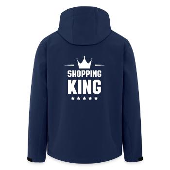 Shopping King - Men’s Recycled Softshell Jacket by Stanley/Stella - navy - Back - AI Model Male 185 light (185cm)
