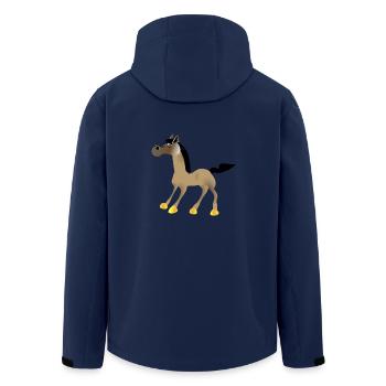 cheval 01 - Veste softshell homme en polyester recyclé Stanley/Stella - marine - Dos - AI Model Male 185 light (185cm)