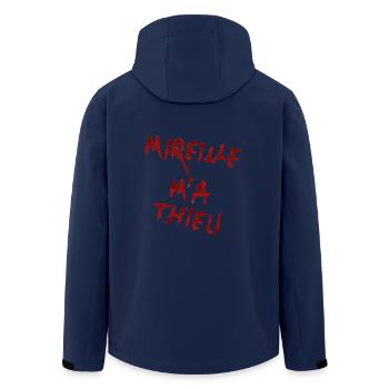 mireille m'a thieu - Veste softshell homme en polyester recyclé Stanley/Stella - marine - Dos - AI Model Male 185 light (185cm)