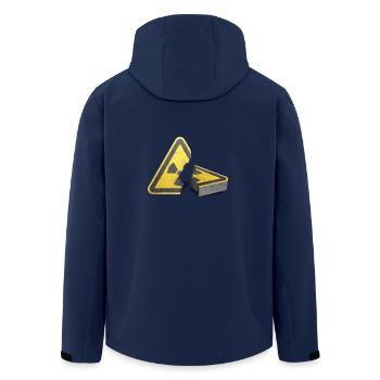 Atomausstieg! Nuclear power, no thank you! - Men’s Recycled Softshell Jacket by Stanley/Stella - navy - Back - AI Model Male 185 light (185cm)