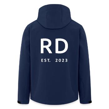 RD Est. 2023 Remise des diplômes Diététiste Cadeau étudiant - Veste softshell homme en polyester recyclé Stanley/Stella - marine - Dos - AI Model Male 185 light (185cm)