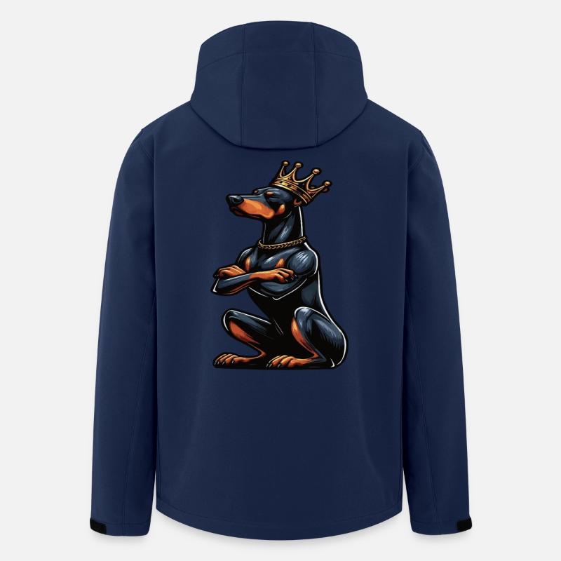 Dobermann Dobermannbesitzer Dobermannliebhaber - Recycelte Männer Softshell-Jacke von Stanley/Stella - Navy