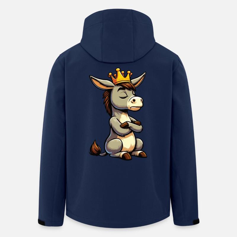 Esel Eselchen Eselhalter Muli Langohresel Muli - Recycelte Männer Softshell-Jacke von Stanley/Stella - Navy