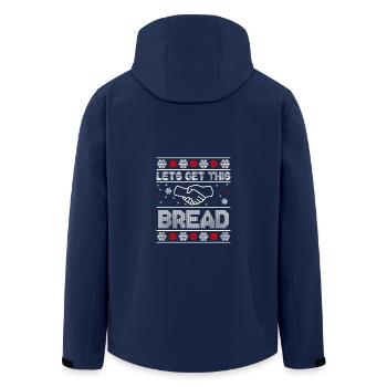 Let's Get This Bread Christmas idée drole - Veste softshell homme en polyester recyclé Stanley/Stella - marine - Dos - AI Model Male 185 light (185cm)