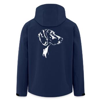 Treeing Walker Coonhound Silhouette Hunde Wilsigns - Recycelte Männer Softshell-Jacke von Stanley/Stella - Navy - Hinten - AI Model Male 185 light (185cm)