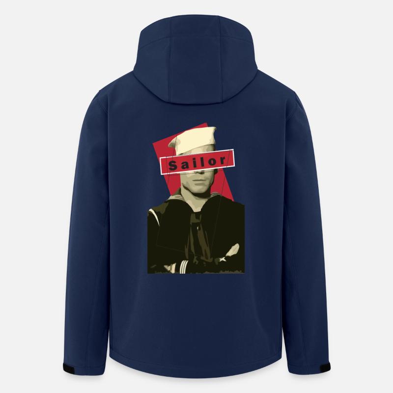 marin - Veste softshell homme en polyester recyclé Stanley/Stella - marine