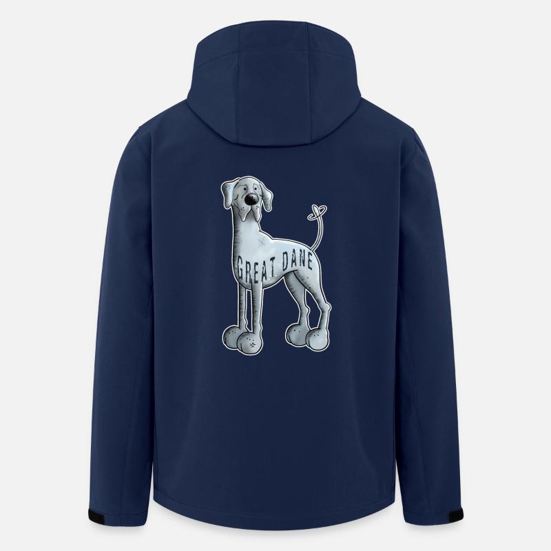 Süße Deutsche Dogge - Recycelte Männer Softshell-Jacke von Stanley/Stella - Navy