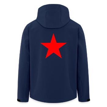 Etoile Rouge - Red Star - Veste softshell homme en polyester recyclé Stanley/Stella - marine - Dos - AI Model Male 185 light (185cm)