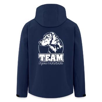 TEAM ALPINE DACHSBRACKE Dogs Chien de chasse Wilsigns - Veste softshell homme en polyester recyclé Stanley/Stella - marine - Dos - AI Model Male 185 light (185cm)