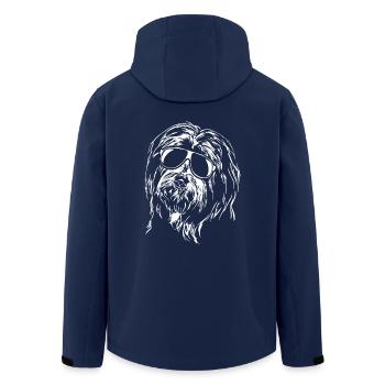 BEARDED COLLIE cool lunettes de soleil chiens Wilsigns - Veste softshell homme en polyester recyclé Stanley/Stella - marine - Dos - AI Model Male 185 light (185cm)