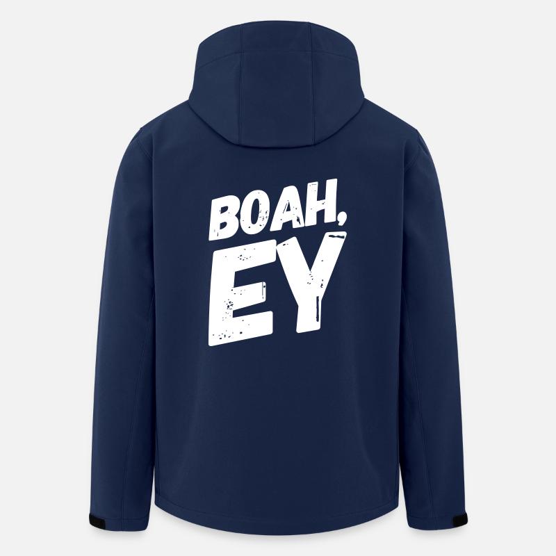 Boah, Ey Spruch - Recycelte Männer Softshell-Jacke von Stanley/Stella - Navy