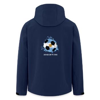 de l'Argentine - Veste softshell homme en polyester recyclé Stanley/Stella - marine - Dos - AI Model Male 185 light (185cm)