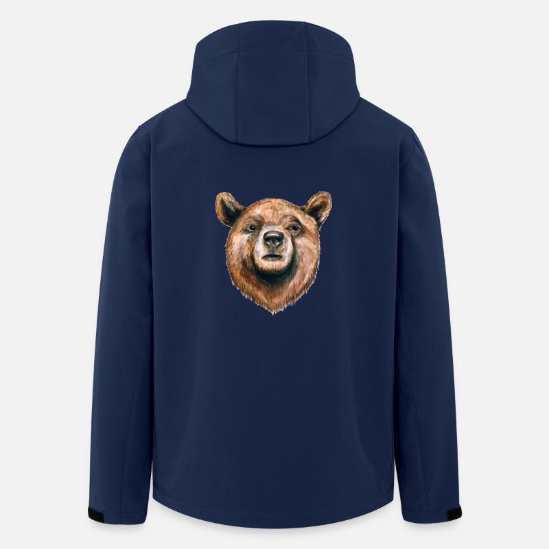 bear - Men’s Recycled Softshell Jacket by Stanley/Stella - navy