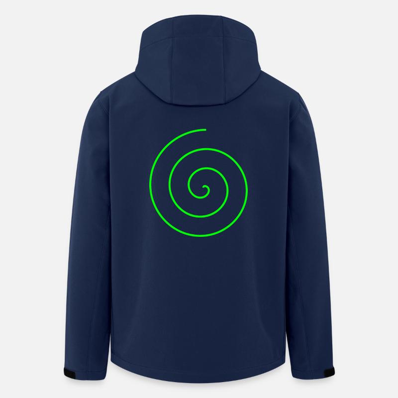 Spirale Geschenk - Recycelte Männer Softshell-Jacke von Stanley/Stella - Navy